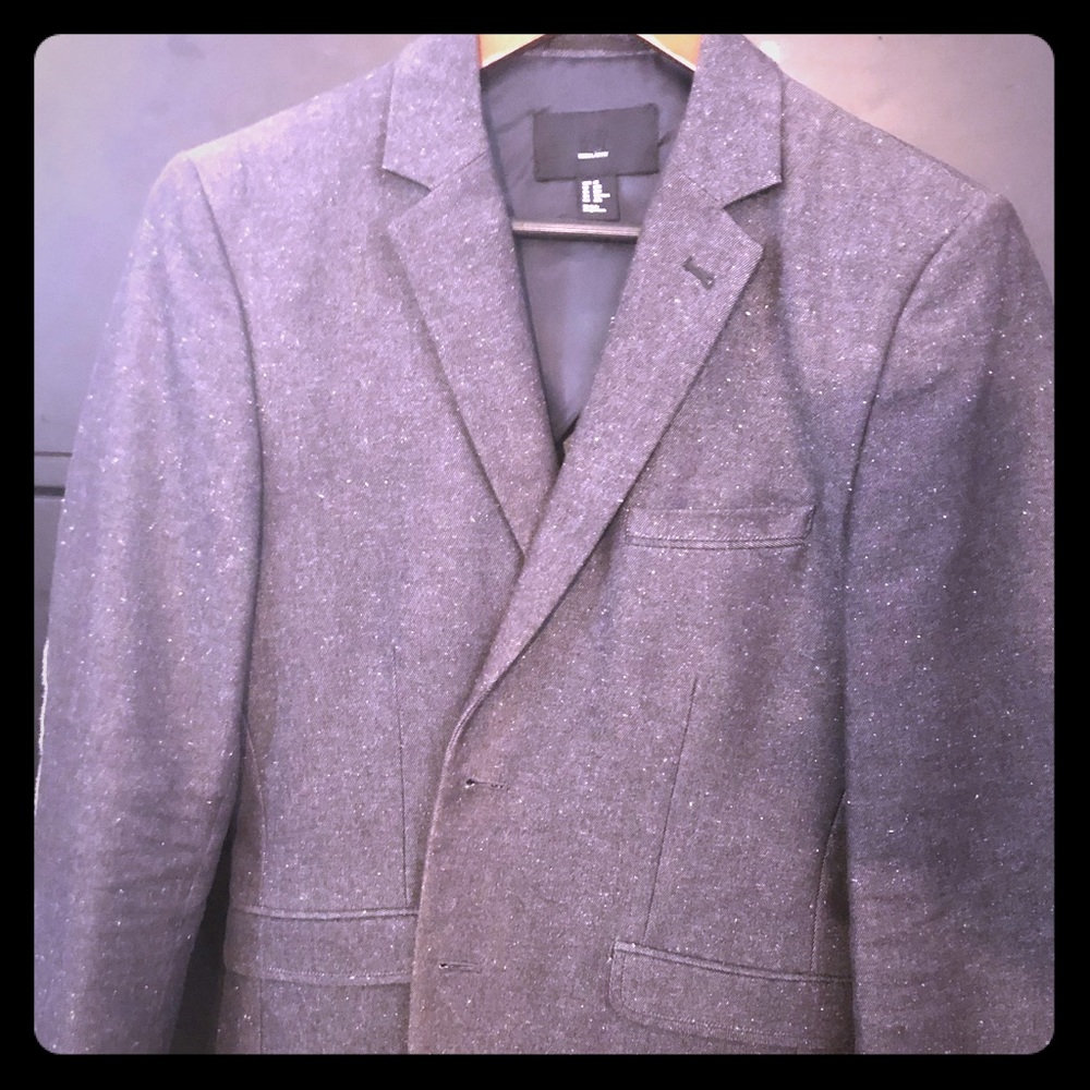 Men’s H&M Grey Tweed Blazer Sport Coat 38r